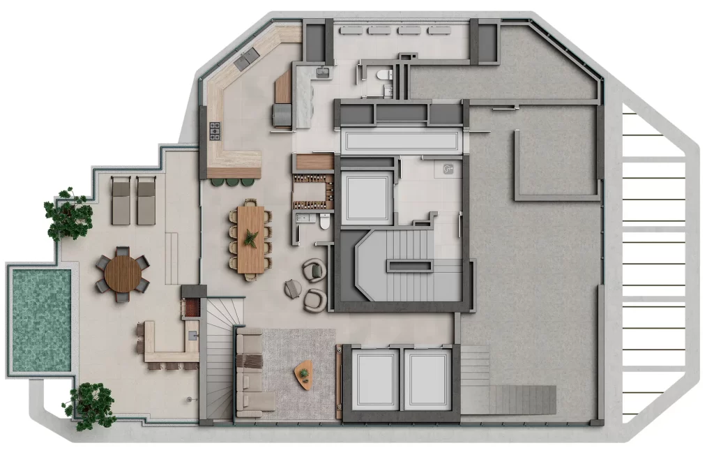 Cobertura Duplex - Pavimento Superior